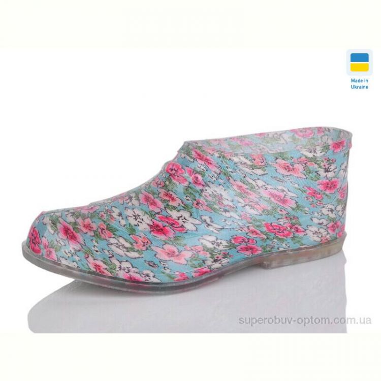 Галоши Lot Shoes Галош квітка силікон бірюзовий
