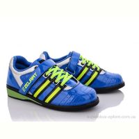 Кроссовки Zelart Штангетки OB1265 сине-салатовый