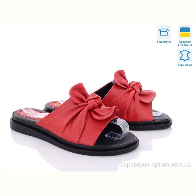 Шлепки Golden Natali Сабіна червоний