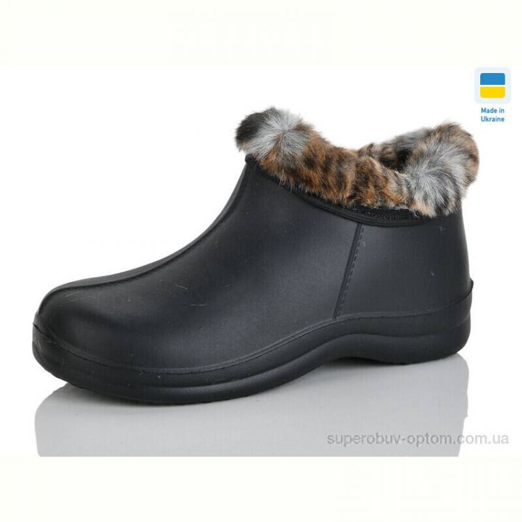 Сапоги из пены Selena D33 хутро чорний