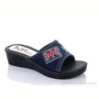 Шлепки Sali-2 ЖК010 джинс