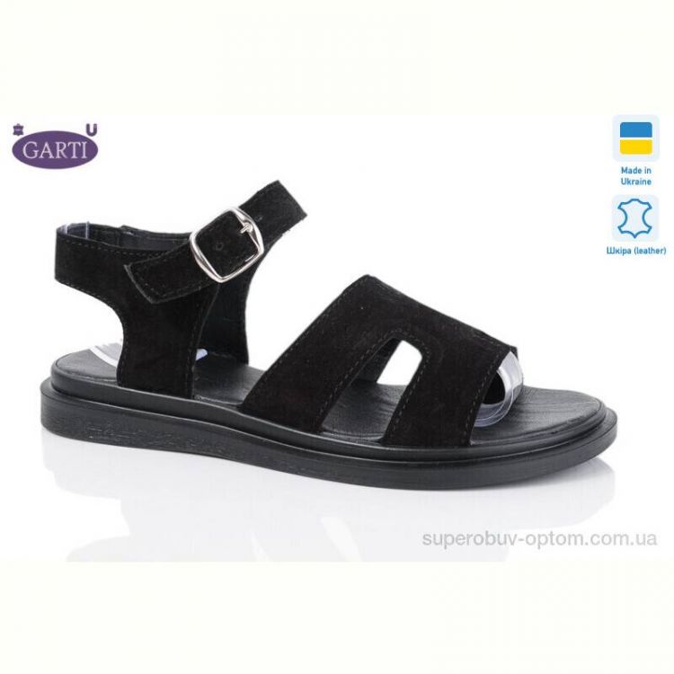 Босоножки Garti 0194 чорний замш