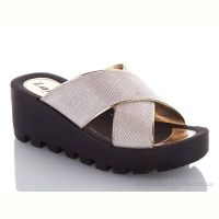 Шлепки DeMur W777-19 white-gold