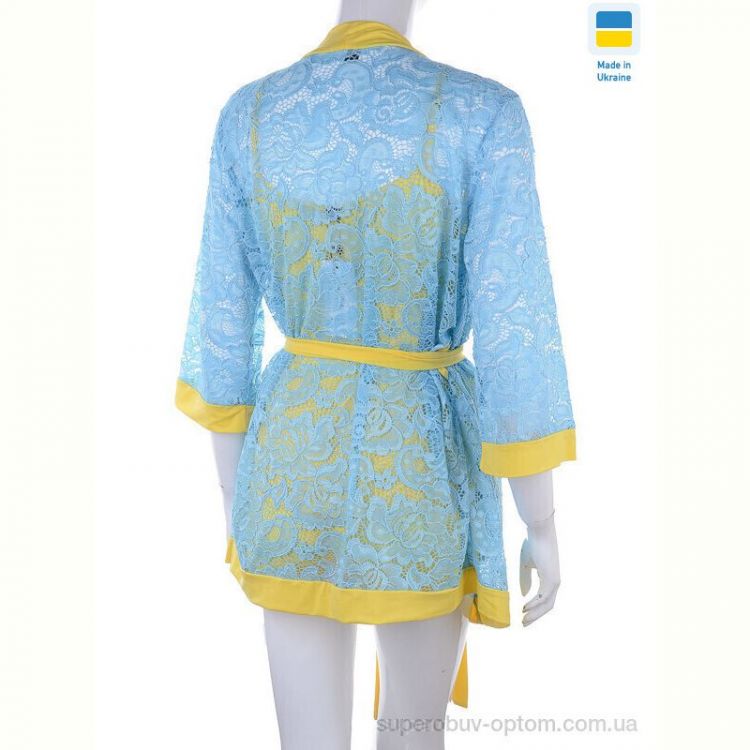 Ночная рубашка Nadia & Natali 0511 yellow-l.blue
