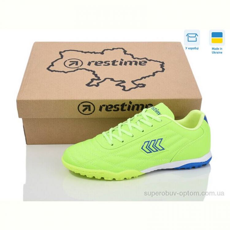 Футбольная обувь Restime DW024133-1 lime-royal