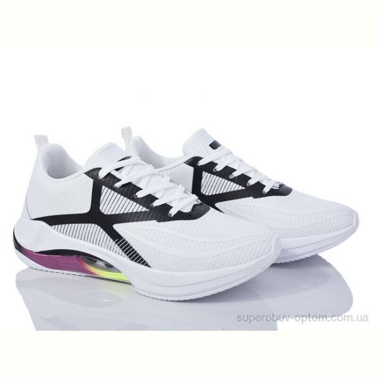 Кроссовки Violeta 24-155 white-black