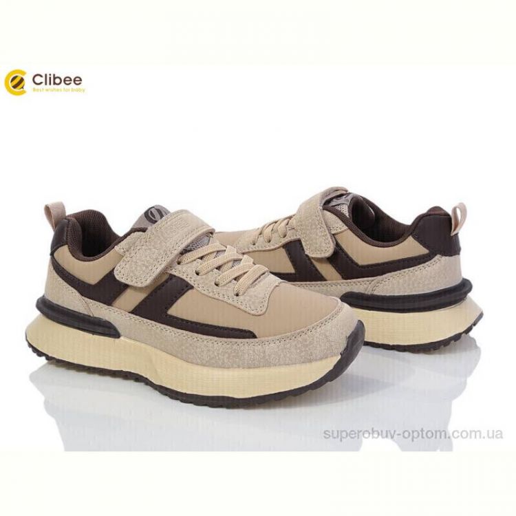 Кроссовки Clibee EC300 khaki-brown