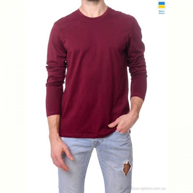 Батник Sport style 44 логслів бордовий