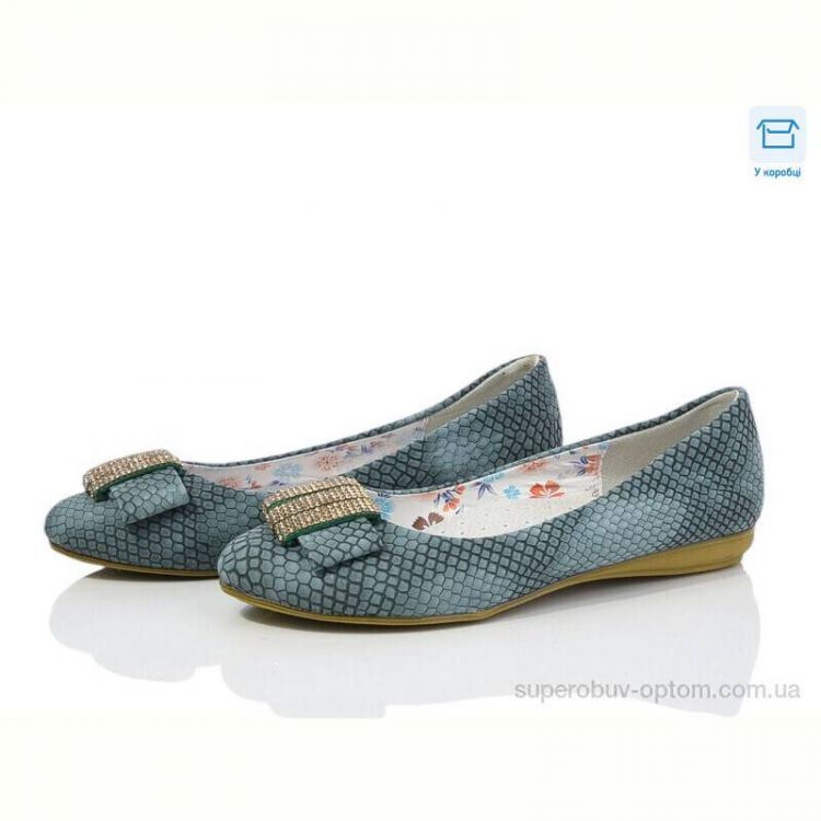 Балетки DeMur 3861 green