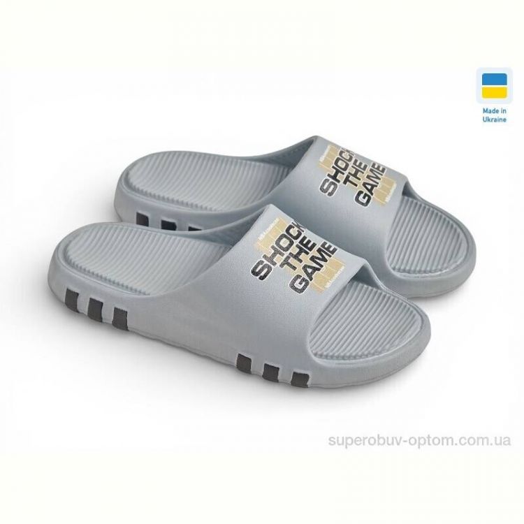 Шлепки Rai shoes Т710 сіро-блакитний