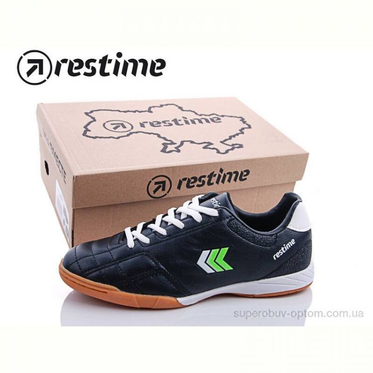 Футбольная обувь Restime DWB19888 black-white-lime
