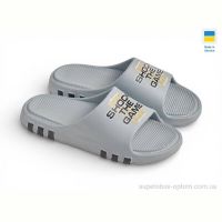 Шлепки Rai shoes Т710 сіро-блакитний