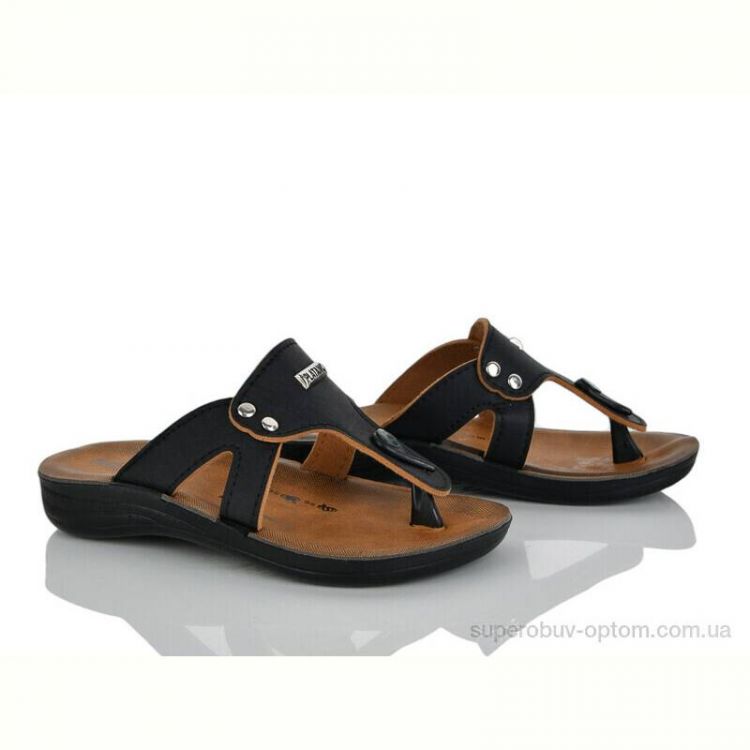 Шлепки Makers Shoes Polomax чорний