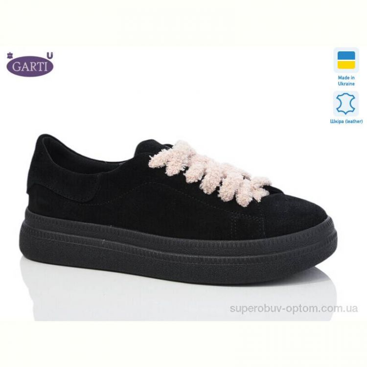 Кроссовки Garti К425 чорний замш