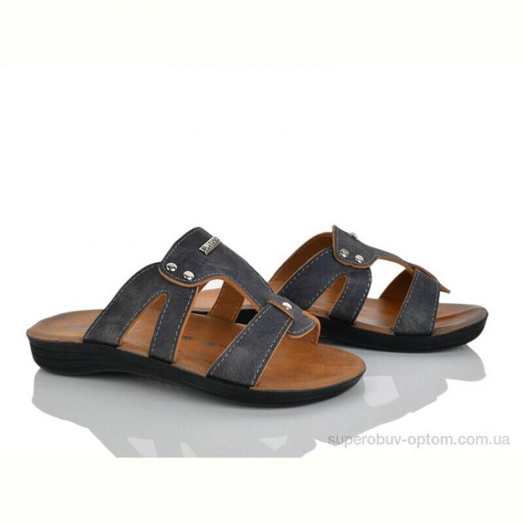 Шлепки Makers Shoes Polomax-B сірий