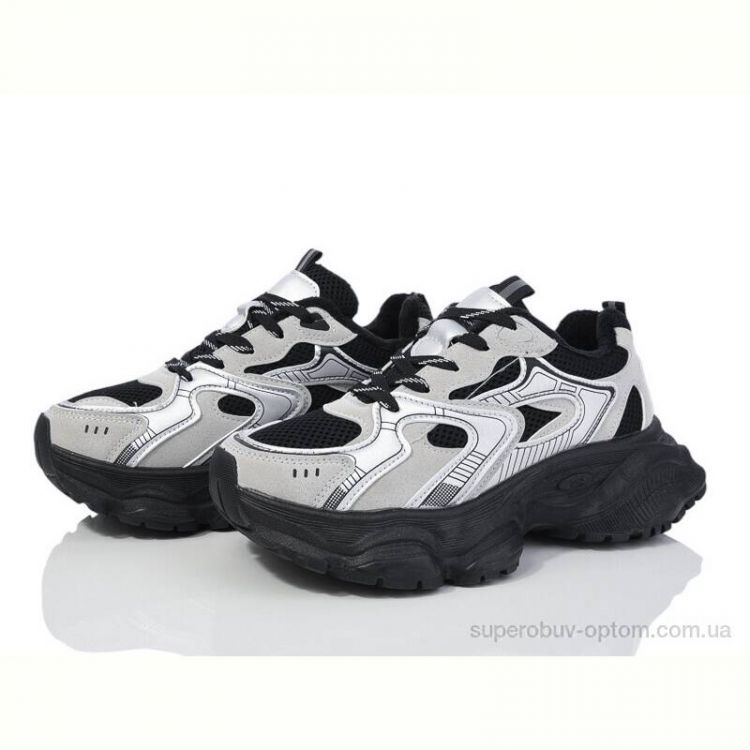 Кроссовки Violeta 9-758 (9-783) black-grey