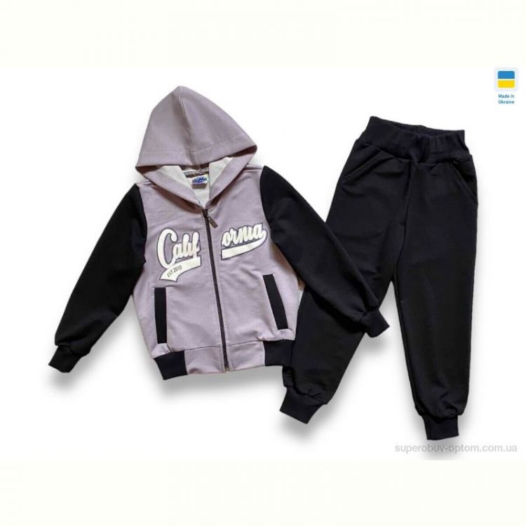 Спортивный костюм LiMa 2301 black-grey (104-128)