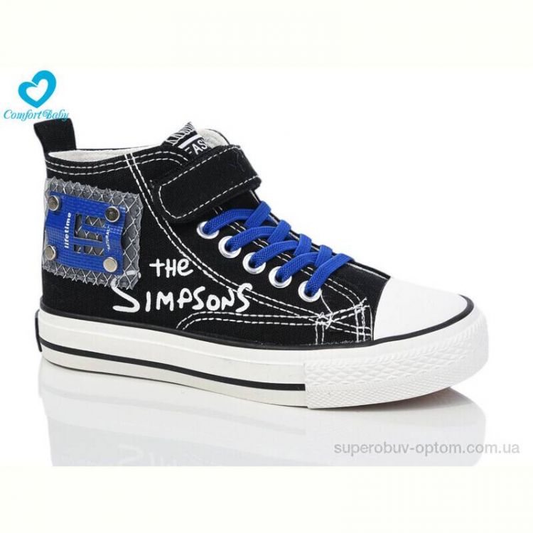 Кеды Comfort-baby 9111 чорн-синій Кеды Comfort-baby 9111 чорн-синій
